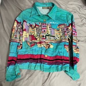 painting button down long sleeve